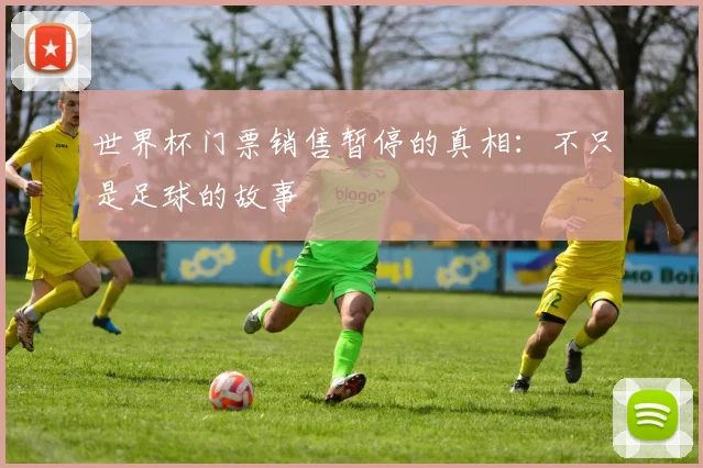 世界杯门票销售暂停的真相：不只是足球的故事